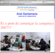 Web del Jordi Sugranyes. Campanya de 2007.